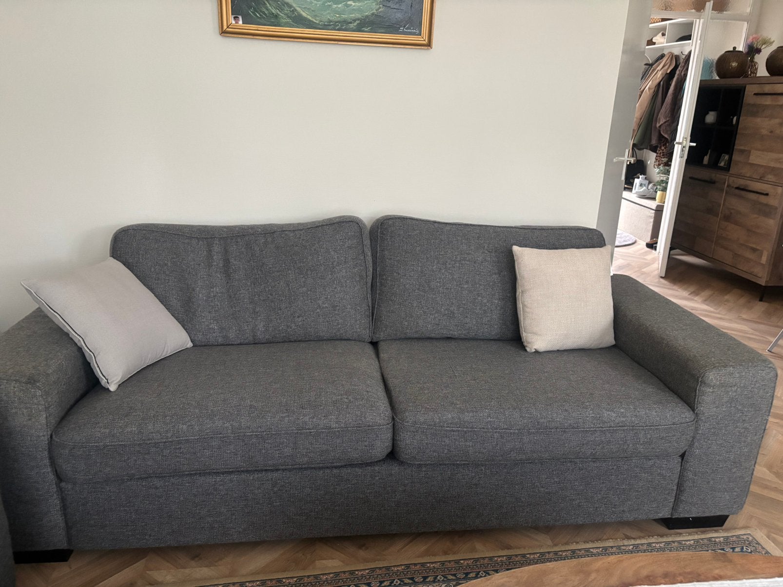 2 en 3 zits bankstel, Huis en Inrichting, Banken | Bankstellen, Ophalen, 75 tot 100 cm, Stof