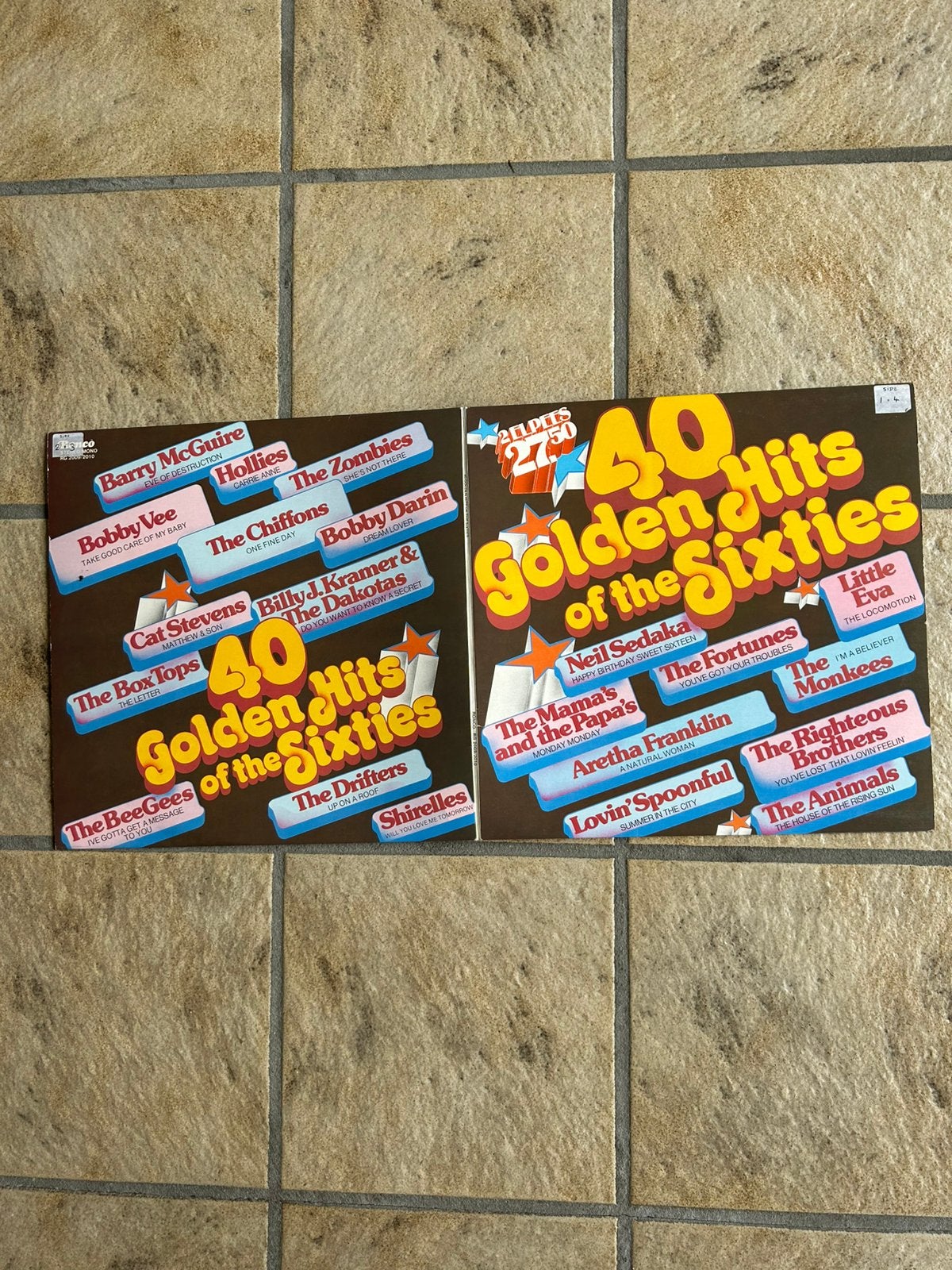40 GOLDEN HITS OF THE SIXTIES, Cd's en Dvd's, Vinyl | Verzamelalbums, Complilatie, Ophalen of Verzenden, Zo goed als nieuw, Pop