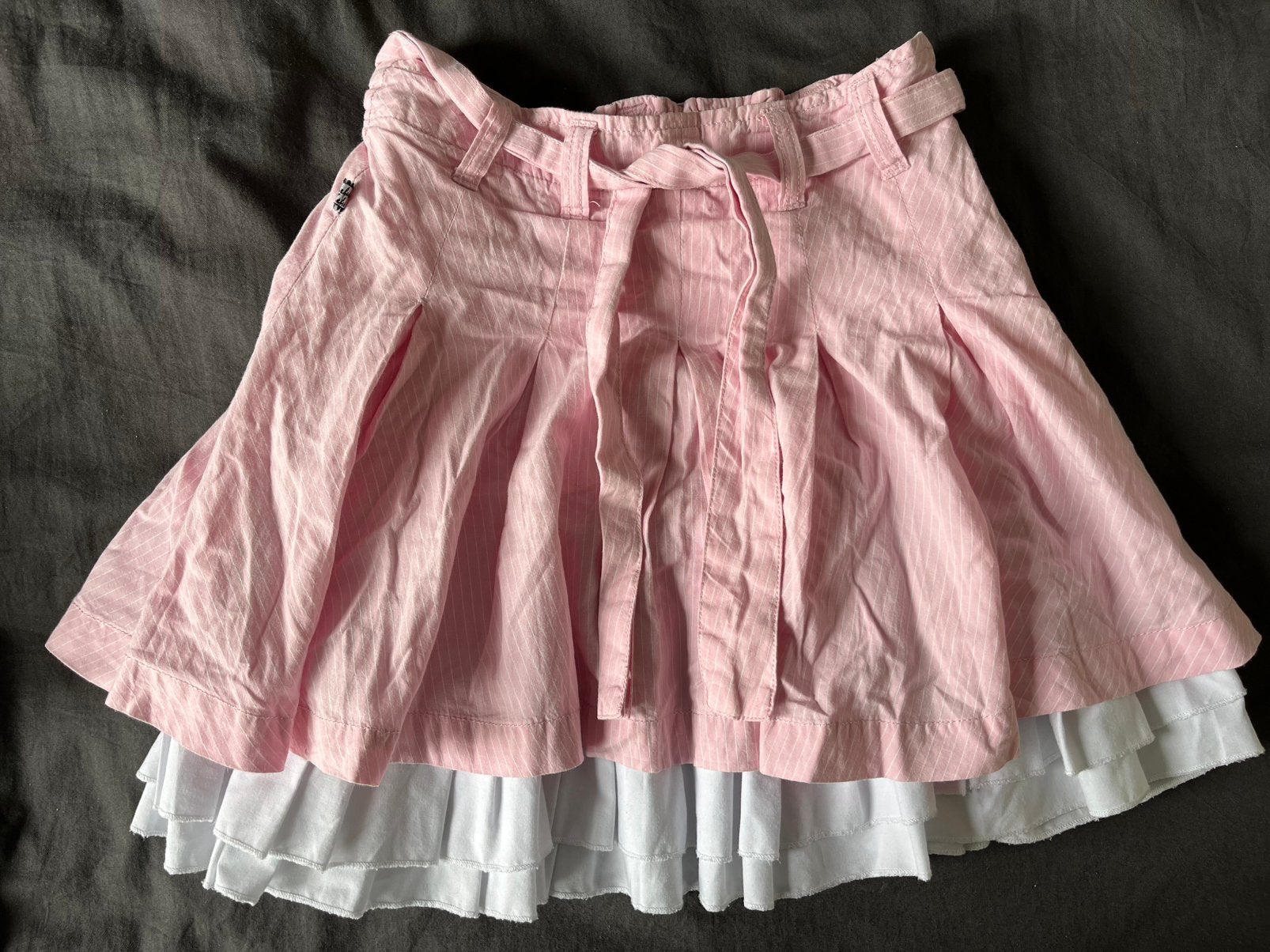 Wijde roze zwierrok Barbara Farber mt 122 zwierig skater rok, Meisje, Ophalen of Verzenden, Zo goed als nieuw, Jurk of Rok
