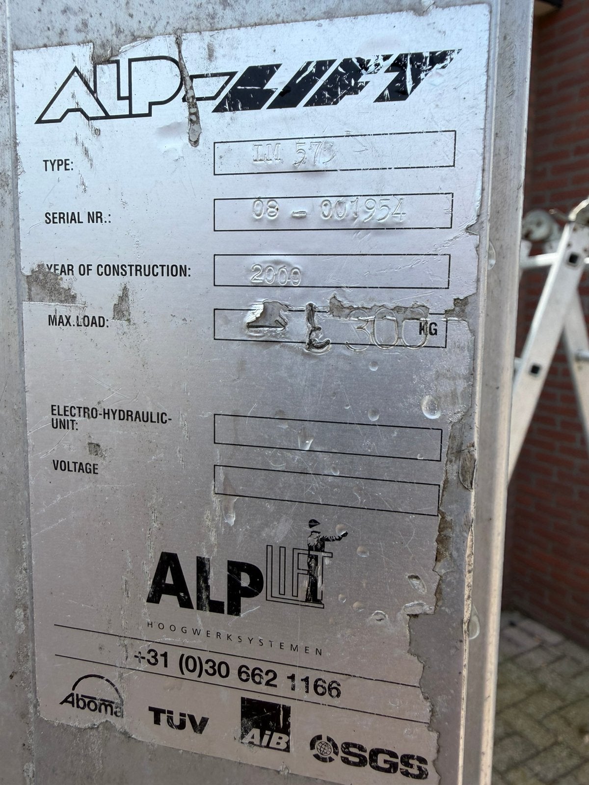 Kanalenlift palletlift met 2 trappen, Ophalen, Zo goed als nieuw, Overige typen, Minder dan 2 meter