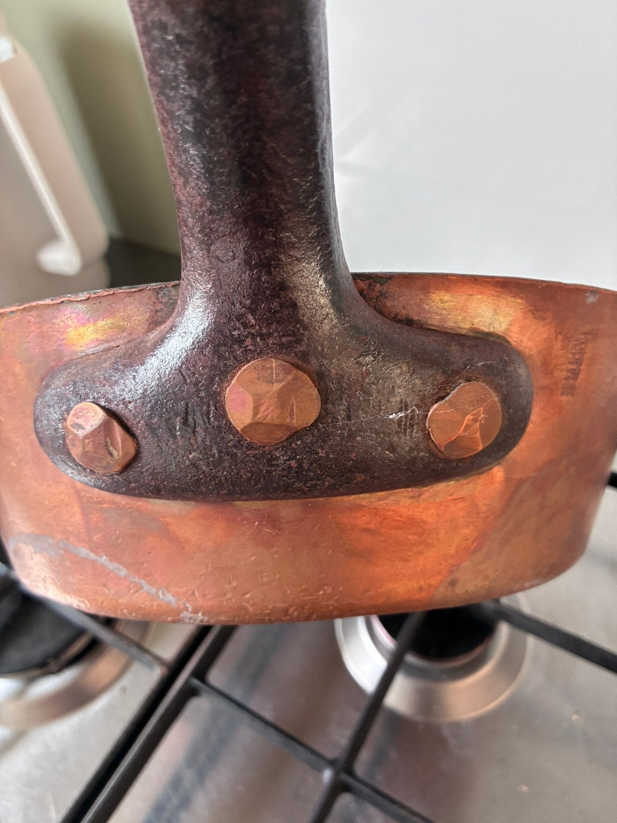 Antieke pan (Pommier), Antiek en Kunst, Ophalen of Verzenden, Koper