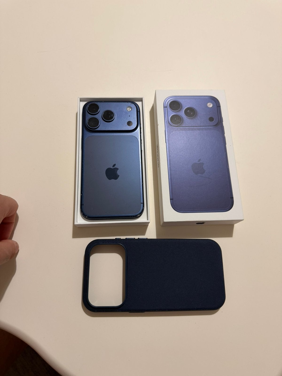 iPhone 17 Pro 256GB | Doos + Techwoven hoesje, 256 GB, Gebruikt, Blauw, Ophalen of Verzenden