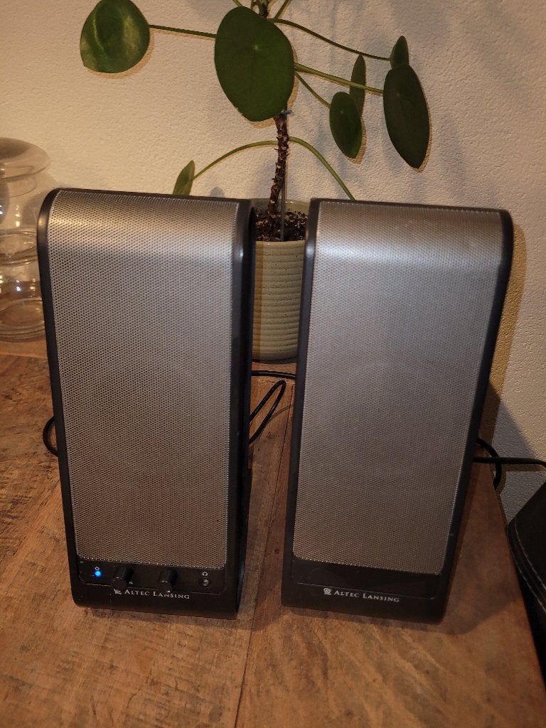 Altec Lansing VS2220 Speakers - Goed Geluid!, Computers en Software, Pc speakers, Gebruikt, Ophalen of Verzenden