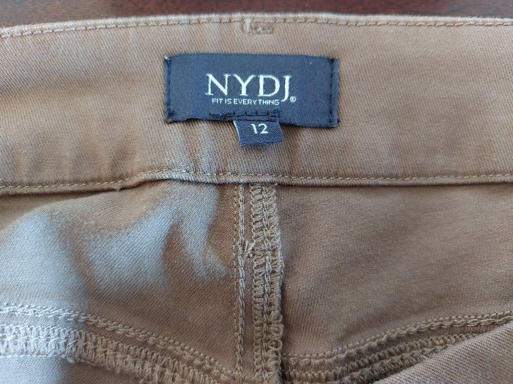 NYDJ maat 12 Baquette straight ankle - effen, Verzenden, Zo goed als nieuw, Bruin, Lang