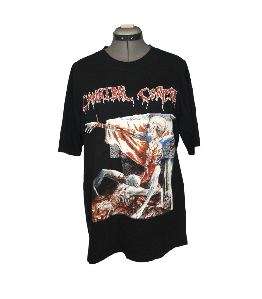 Vintage Cannibal Corpse "Tomb of the Mutilated" T-Shirt, Vintage, Vintage, Ophalen of Verzenden, Gedragen
