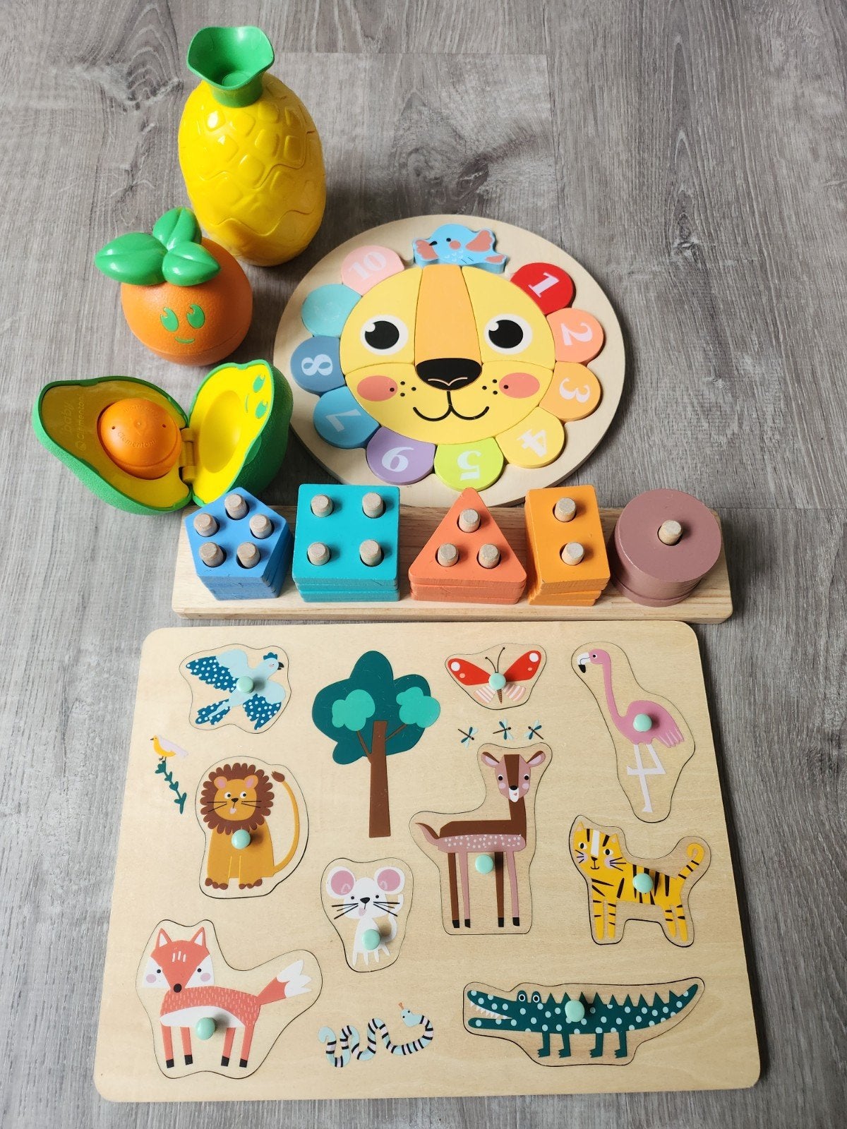 Houtenspeelgoed baby, Ophalen