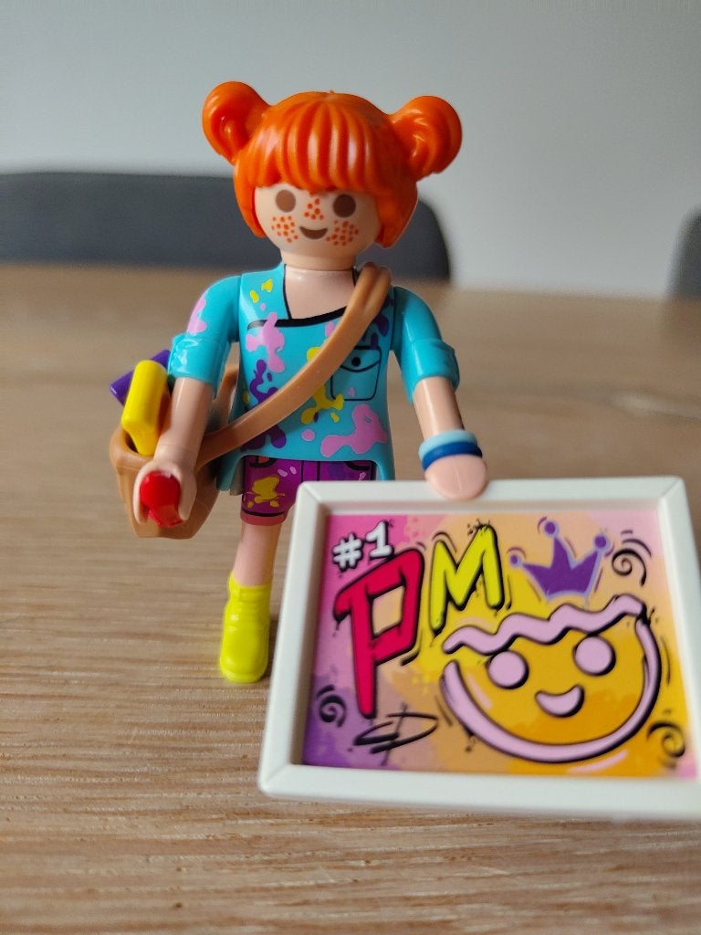 Playmobil Artistiek kunstenares schilder, Complete set, Ophalen of Verzenden, Zo goed als nieuw, Figuren