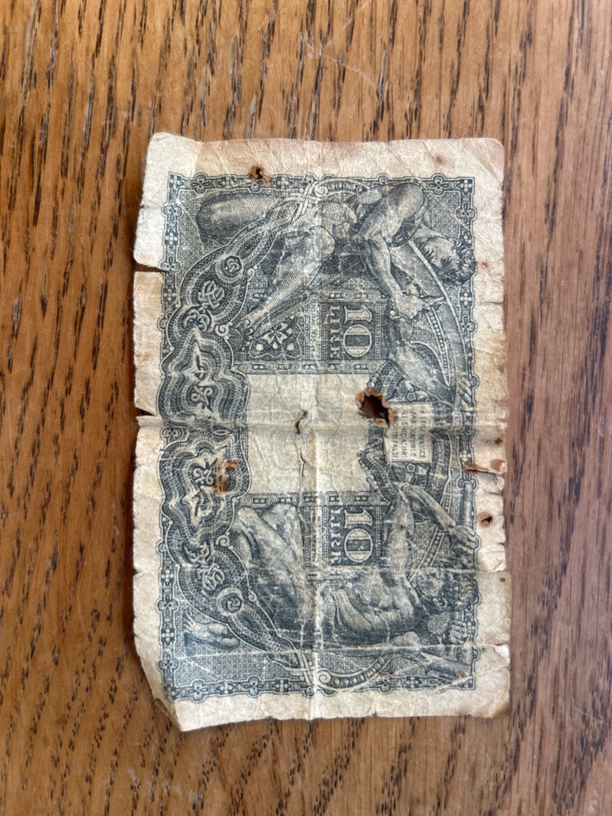 Oude Italiaanse 10 Lire biljet - Billetto di Stato, Postzegels en Munten, Ophalen of Verzenden, Italië, Los biljet
