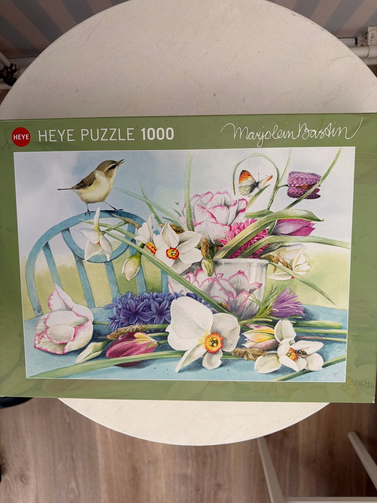Heye Legpuzzel 1000 stukjes - Marjolein Bastin Bloemen, Hobby en Vrije tijd, Denksport en Puzzels, Zo goed als nieuw, Legpuzzel