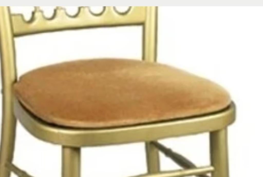 Ik ZOEK Napoleon Goudkleurige kussens, Huis en Inrichting, Stoelen, Overige materialen, Gebruikt, Overige kleuren, Eén