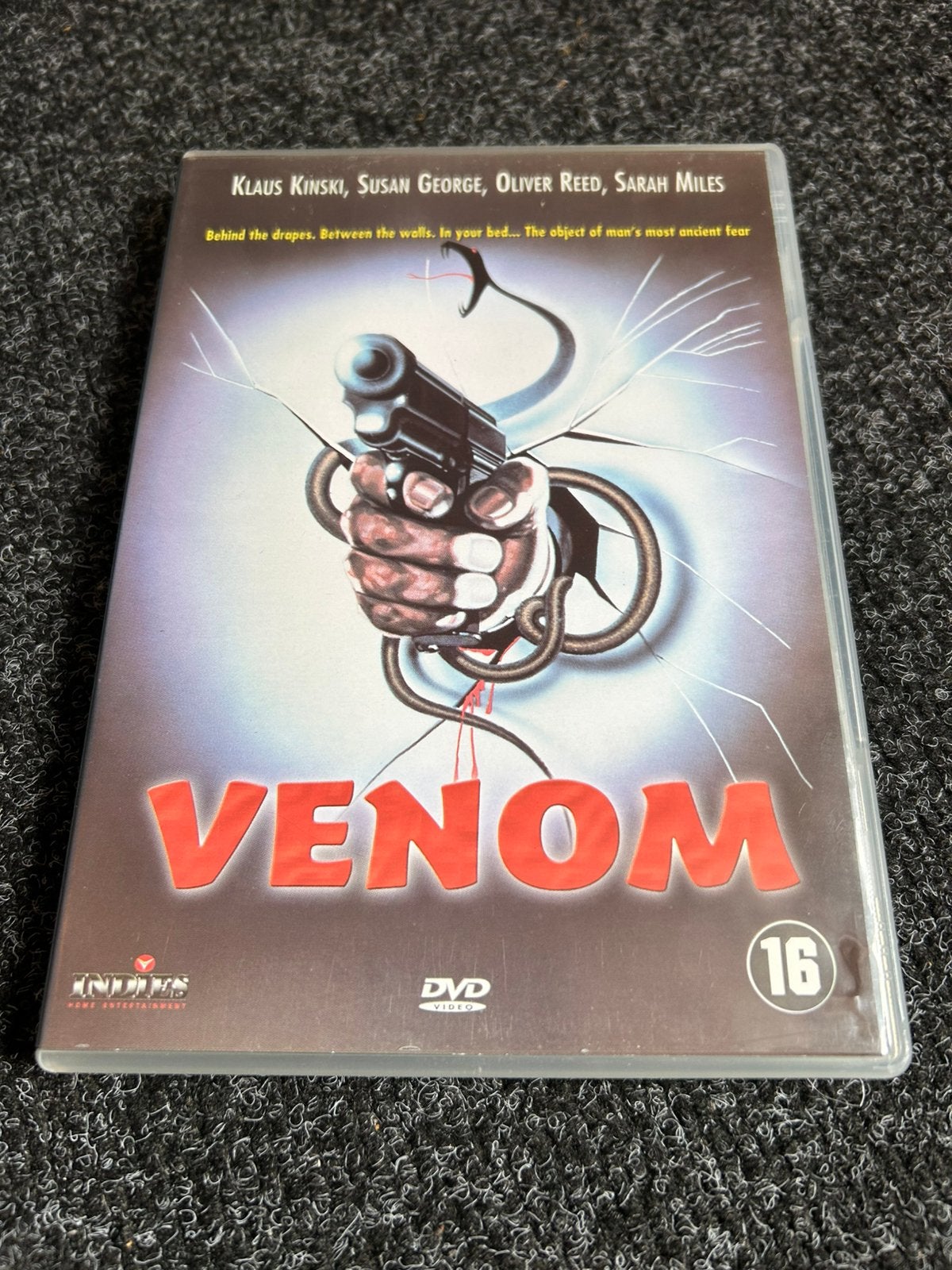 Venom op dvd 1982, Vanaf 16 jaar, Ophalen of Verzenden, Gebruikt, Actie en Avontuur