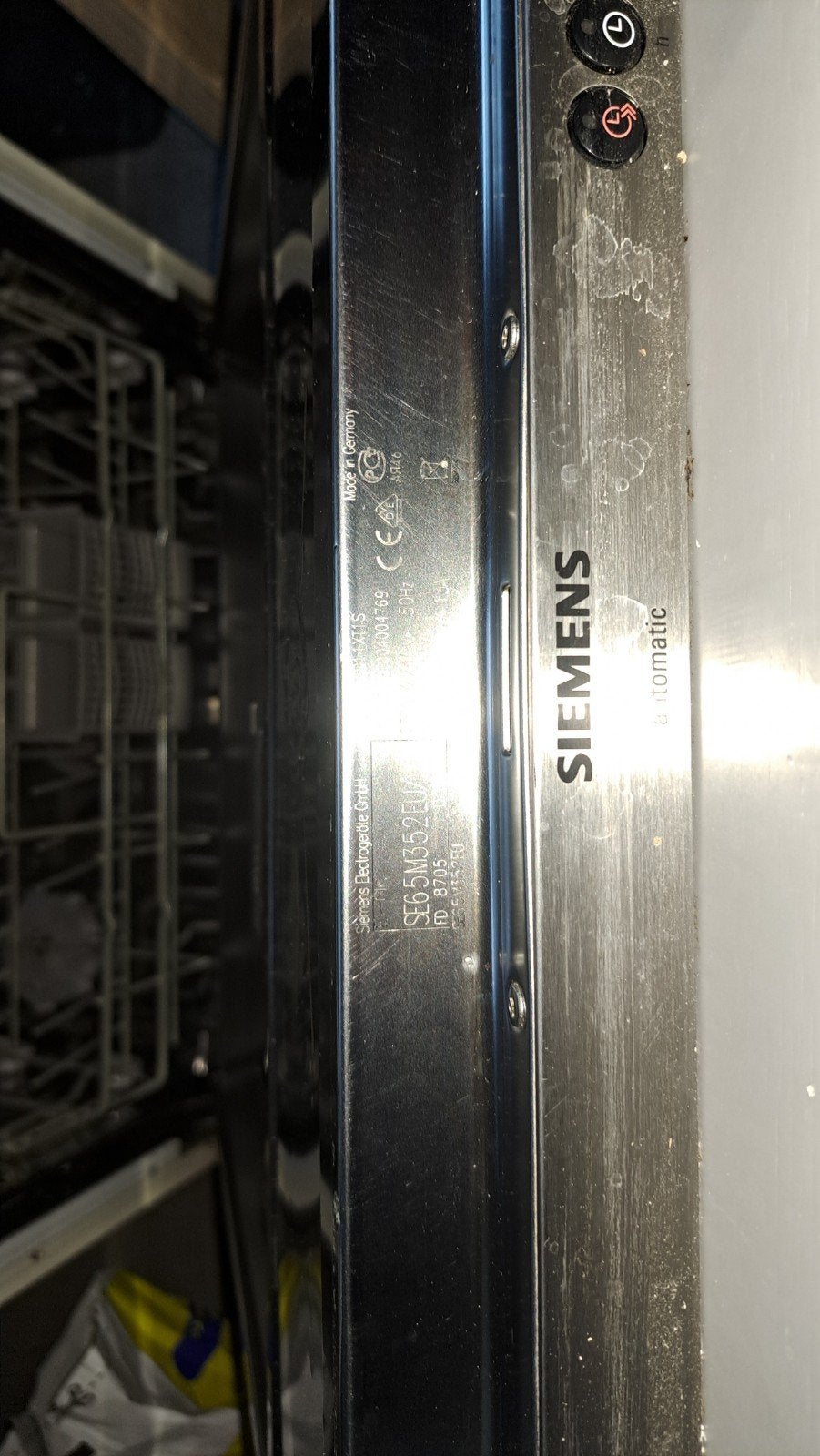 Siemens inbouw vaatwasser, Ophalen, 60 cm of meer, Inbouw, 85 tot 90 cm