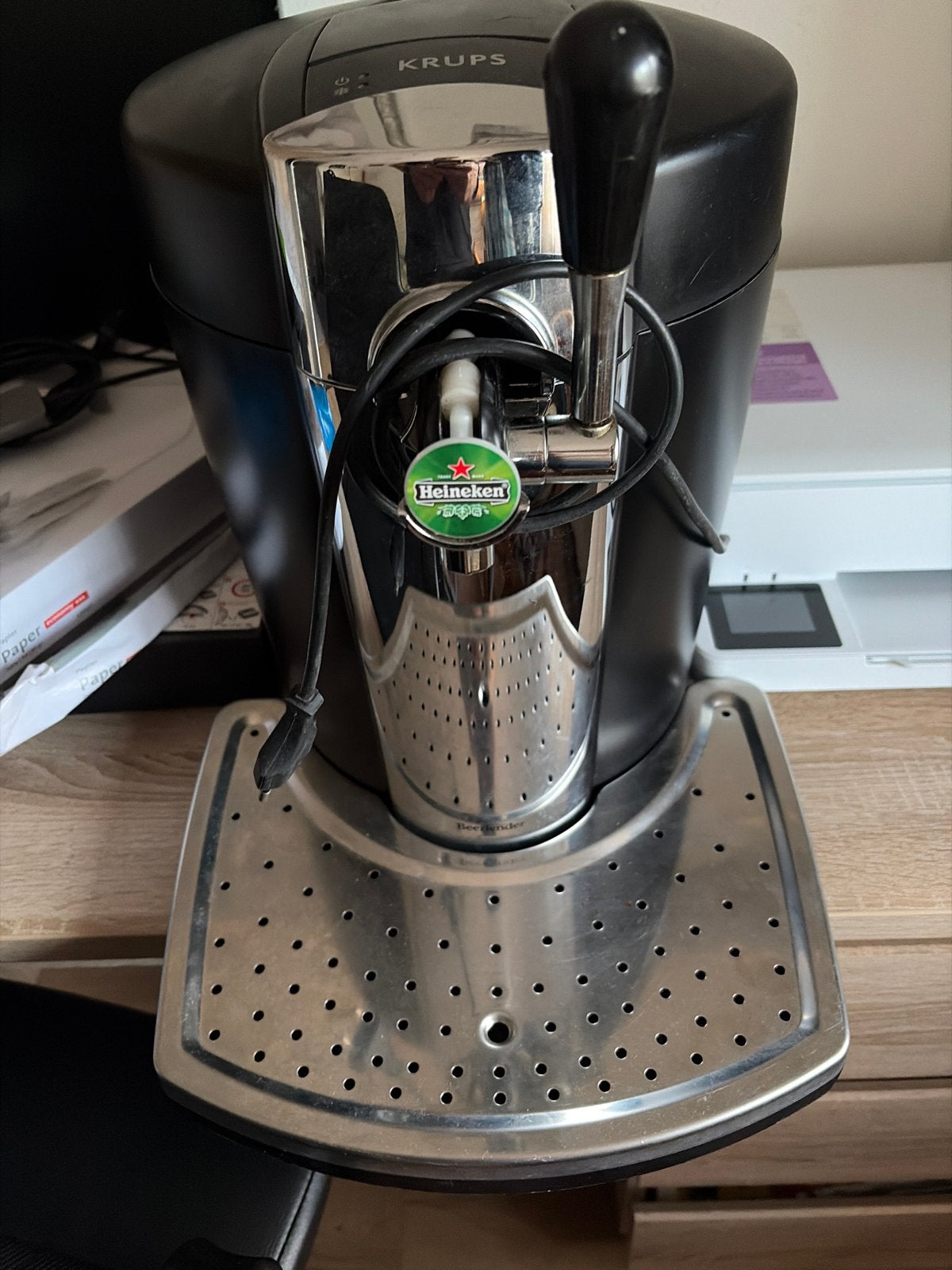 Krups The Sub Compact Heineken Edition thuistap, Witgoed en Apparatuur, Thuistaps, Ophalen of Verzenden, Zo goed als nieuw, Krups