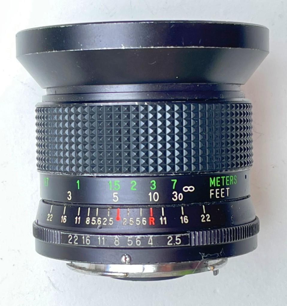Nikon - Vivitar (Kino/Kiron) 2.5/28mm N/F (Nikon) wide-angle, Ophalen of Verzenden, 1960 tot 1980, Lens of Lenzen