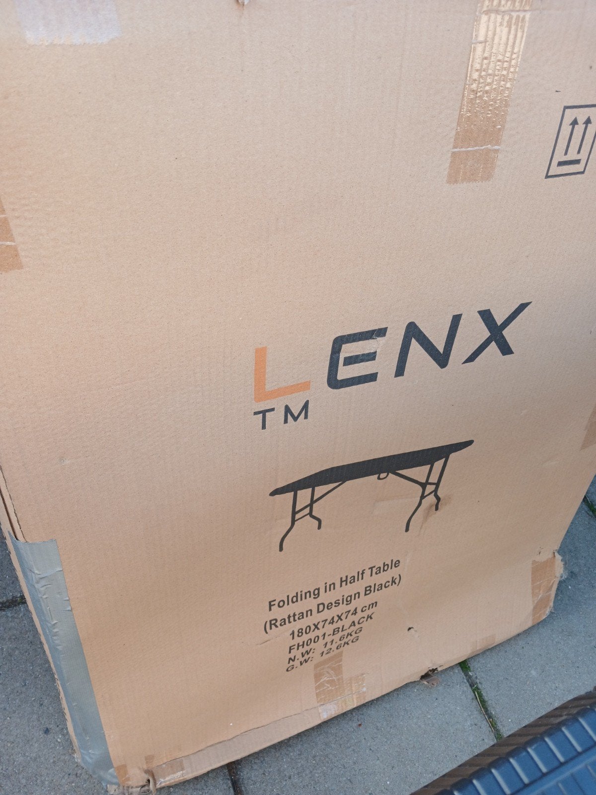 Tuin tafel nieuwe in doos, Ophalen of Verzenden, Nieuw, Rechthoekig, Aluminium