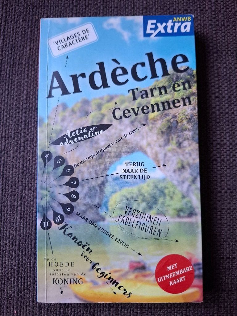 ANWB reisgids Ardeche + kaart !, Gelezen, Europa, Ophalen of Verzenden, Reisgids of -boek