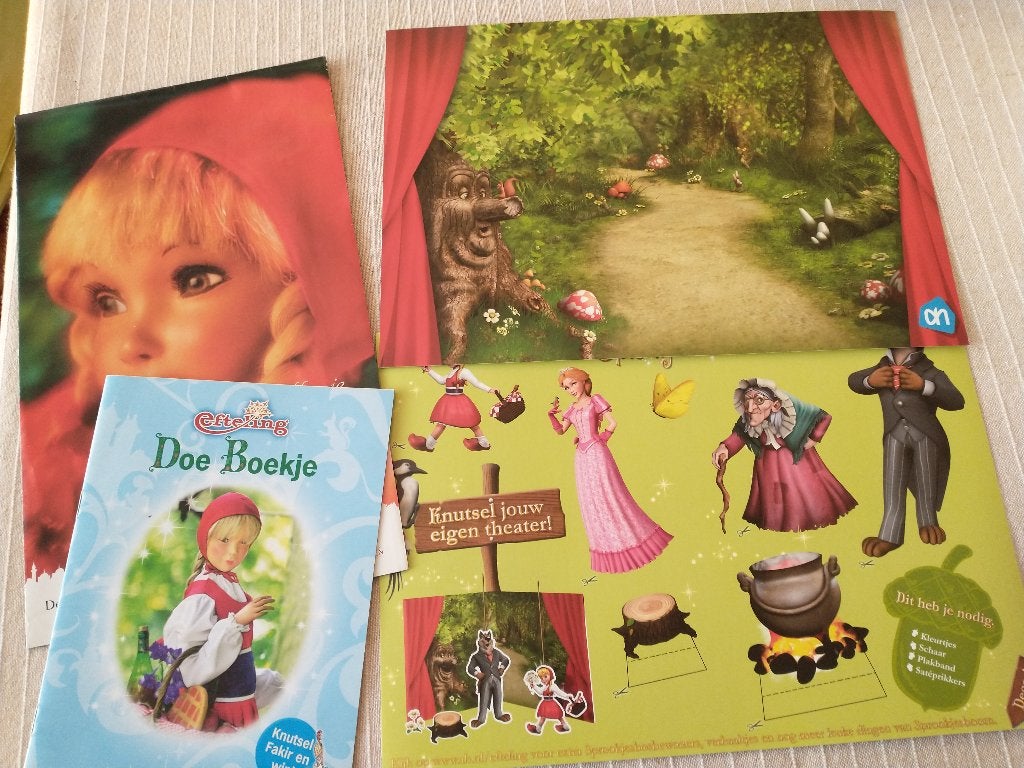 2009 Folder en Doeboek Roodkapje, Sprookjesboom, etc., Verzamelen, Albert Heijn, Ophalen of Verzenden