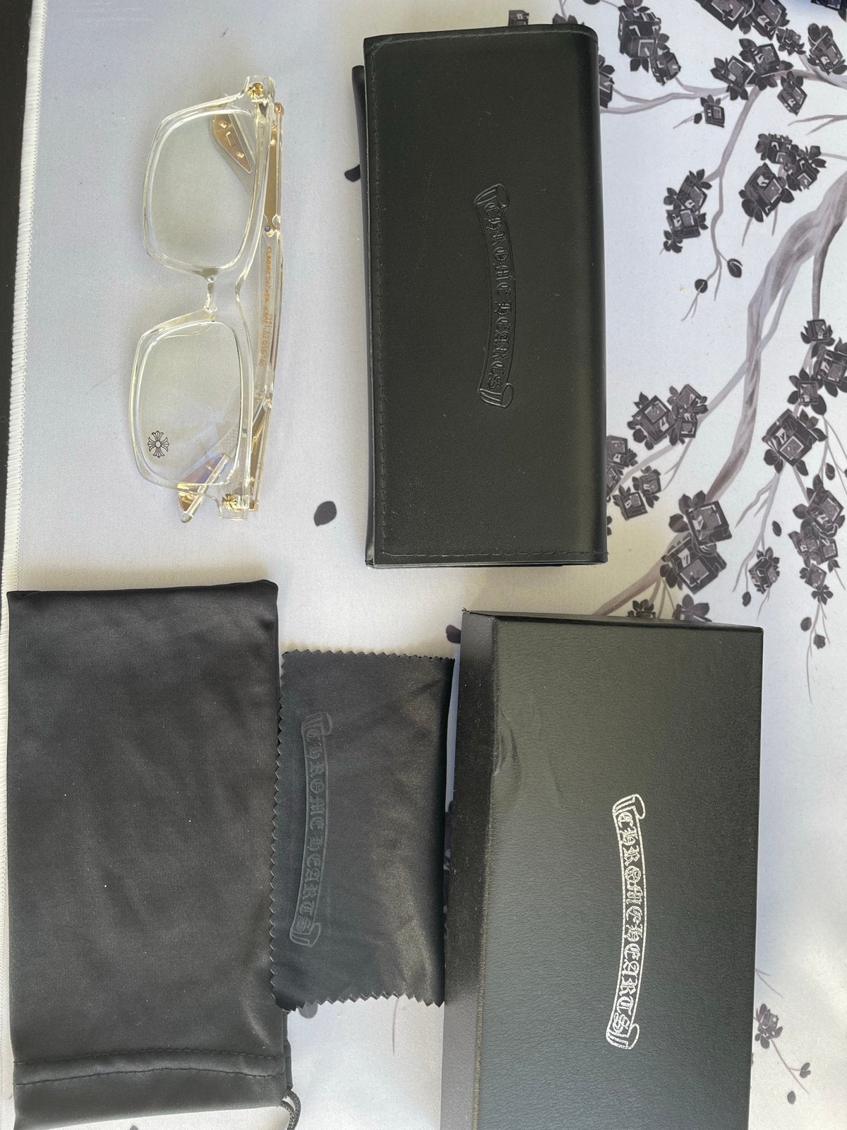 Stijlvolle Chrome Hearts bril - Zo goed als nieuw, Overige merken, Overige kleuren, Ophalen of Verzenden, Zo goed als nieuw