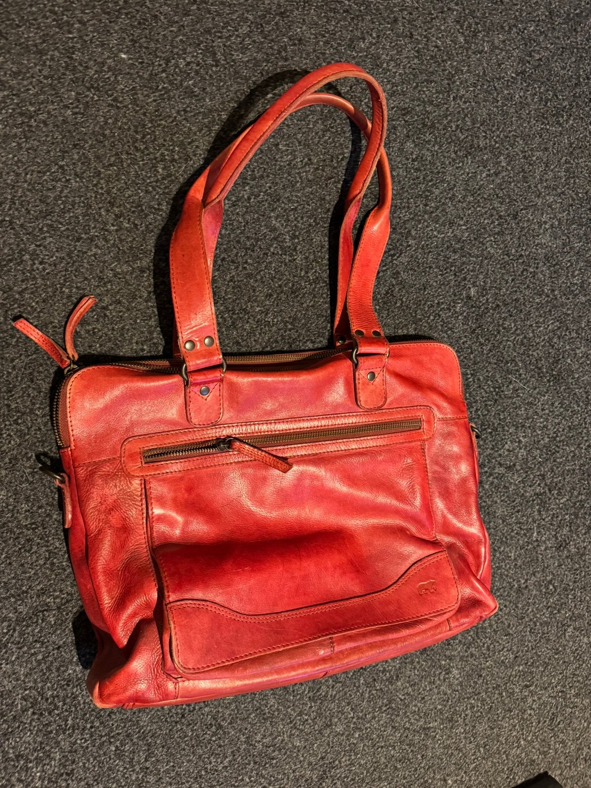 ZGOH Bear leren tas €80,-, Ophalen, Zo goed als nieuw, Bruin, Schoudertasje