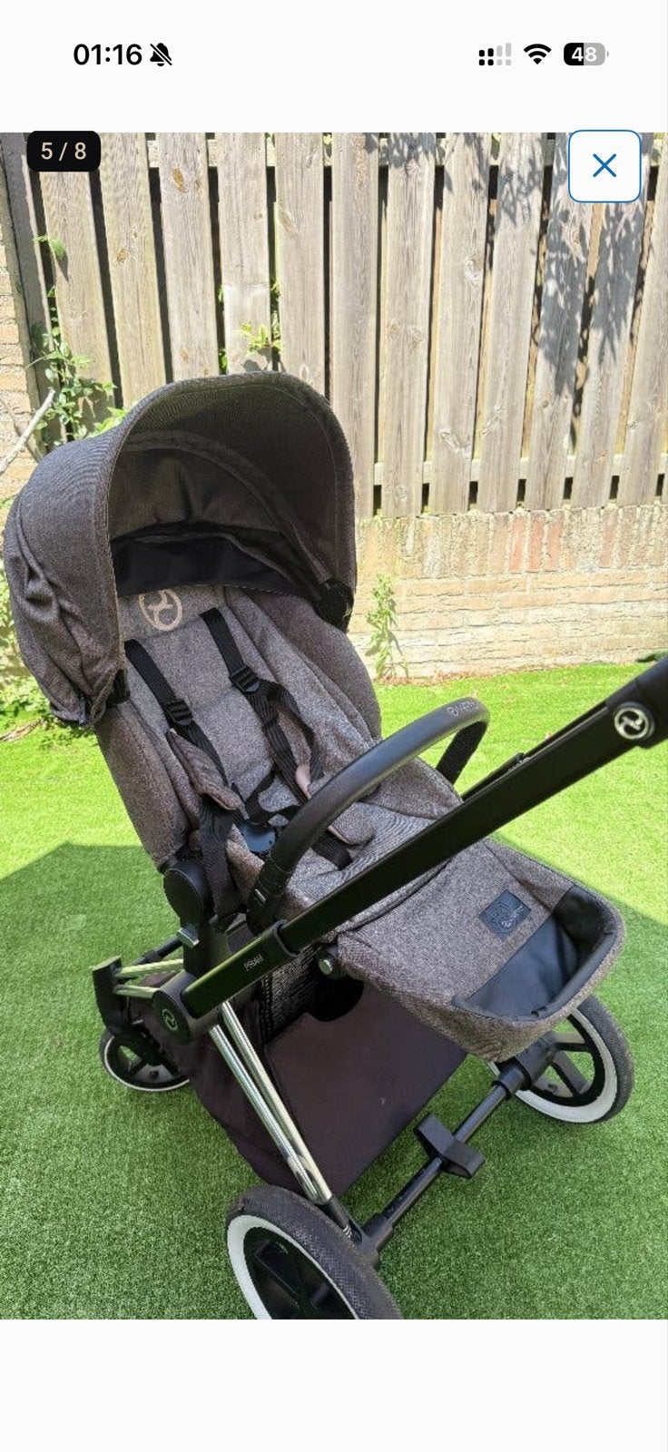 Cybex Priam 3 kinderwagen met reiswieg en autostoel, Zo goed als nieuw, Combiwagen, Met autostoeltje, Ophalen