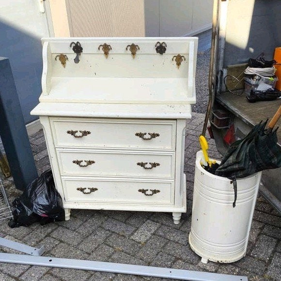 Kast met paraplu standaart en kapstok, Ophalen, Gebruikt, 50 tot 100 cm, Minder dan 100 cm