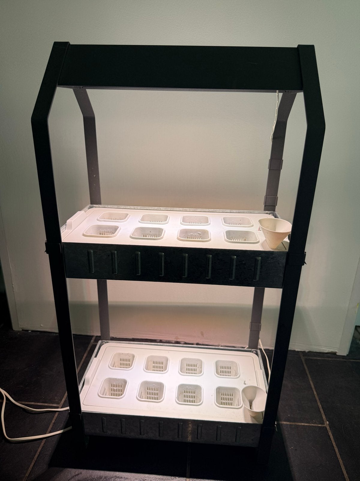 IKEA KRYDDA/VÄXER kweekkast / hydrocultuur set met LED, Ophalen, Gebruikt, Kweekkast