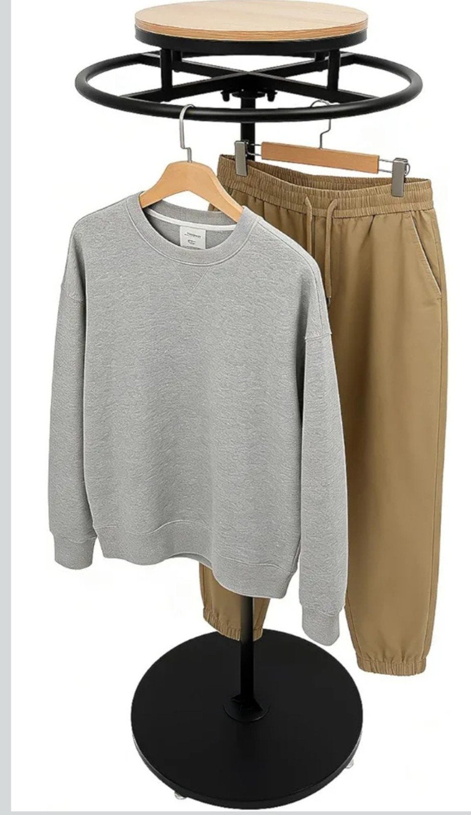 Rond kledingrek - perfect voor winkel of thuis, Ophalen of Verzenden, Met wielen, Gebruikt
