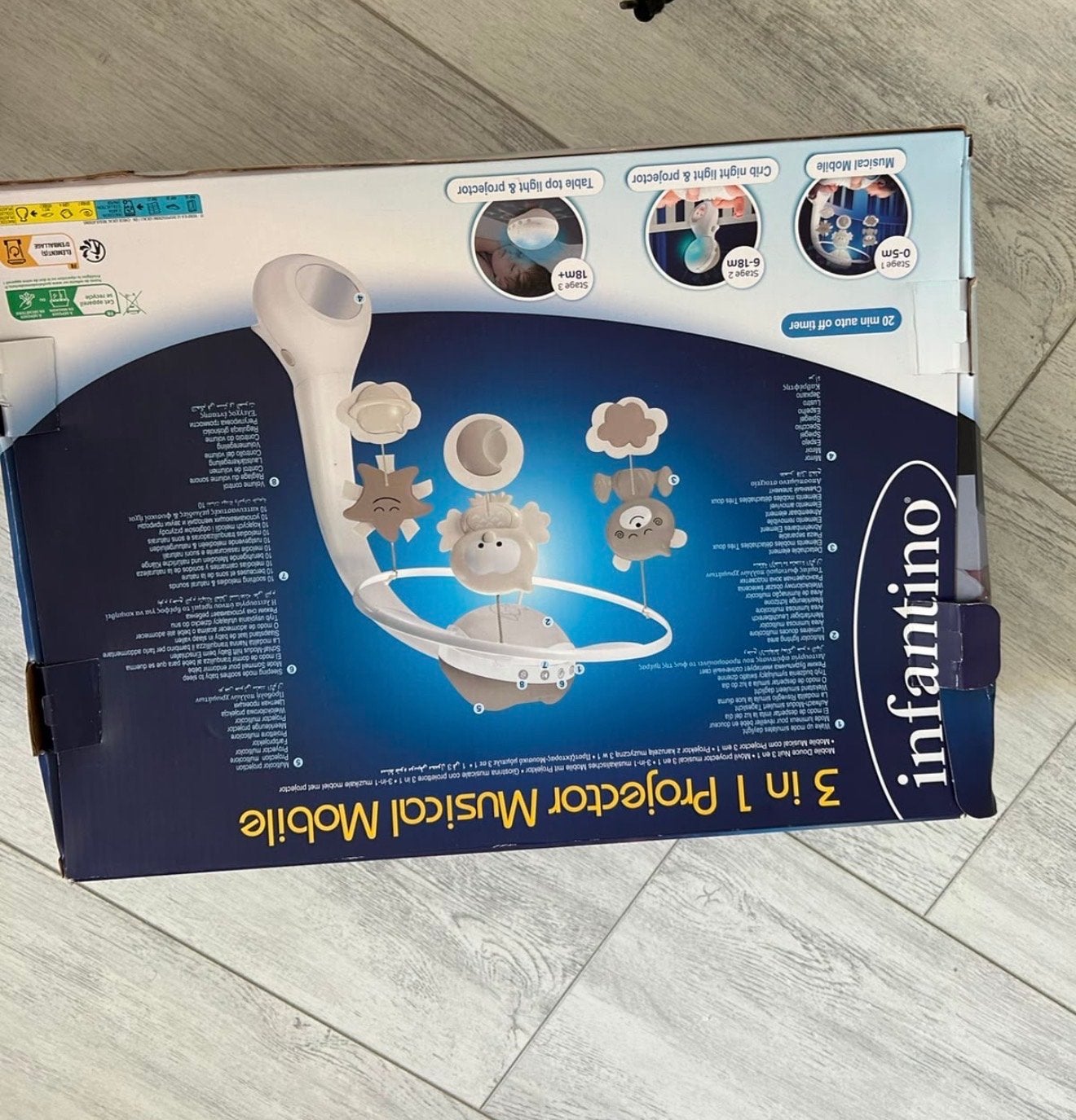 Infantino 3-in-1 Projector Muziekmobiel - Nieuw, Kinderen en Baby's, Ophalen, Nieuw, Mobiel, Met licht