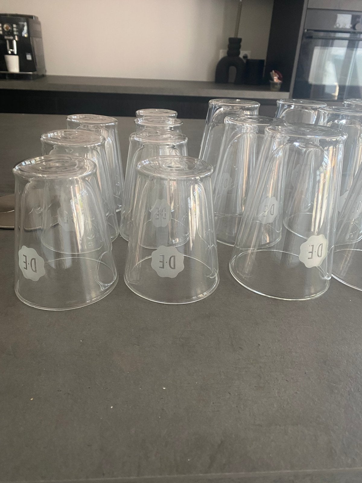 Douwe Egberts dubbelwandige theeglazen en mokjes, Ophalen, Nieuw, Glas, Glas of Glazen