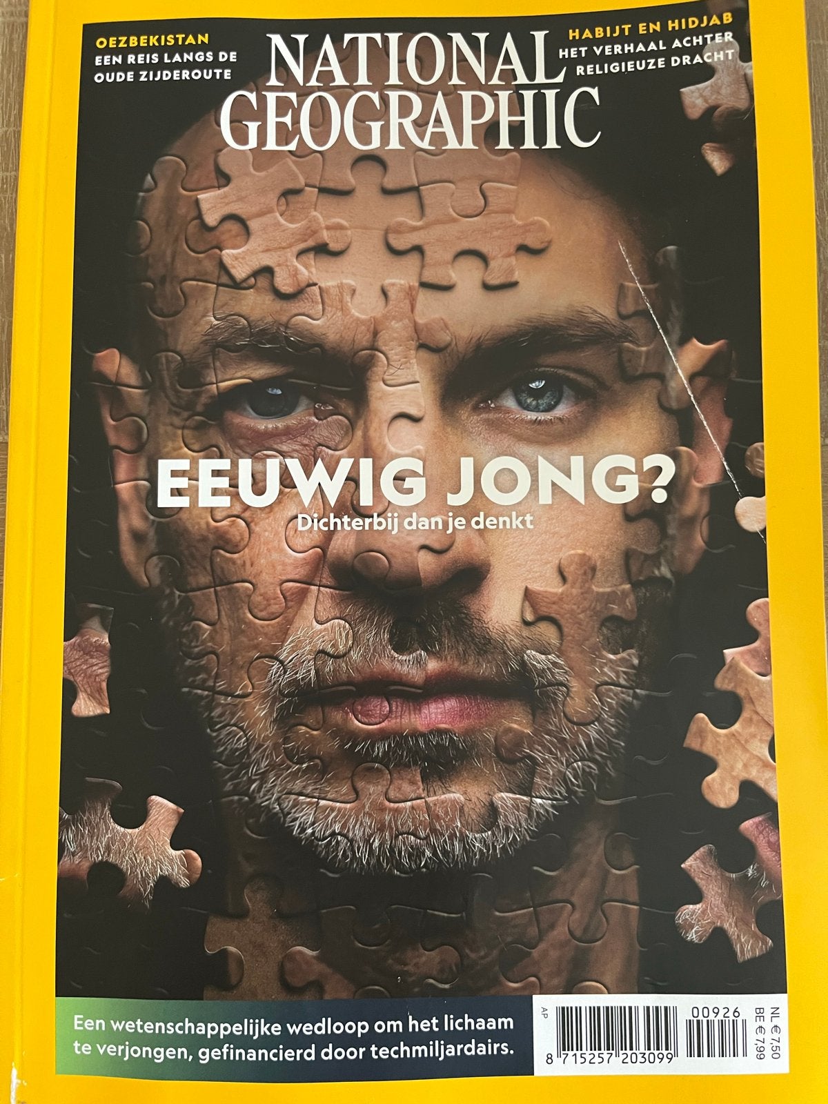 Nieuwste National Geographic(sept) - Eeuwig Jong? (NL), Boeken, Ophalen of Verzenden, Zo goed als nieuw, Wetenschap en Natuur