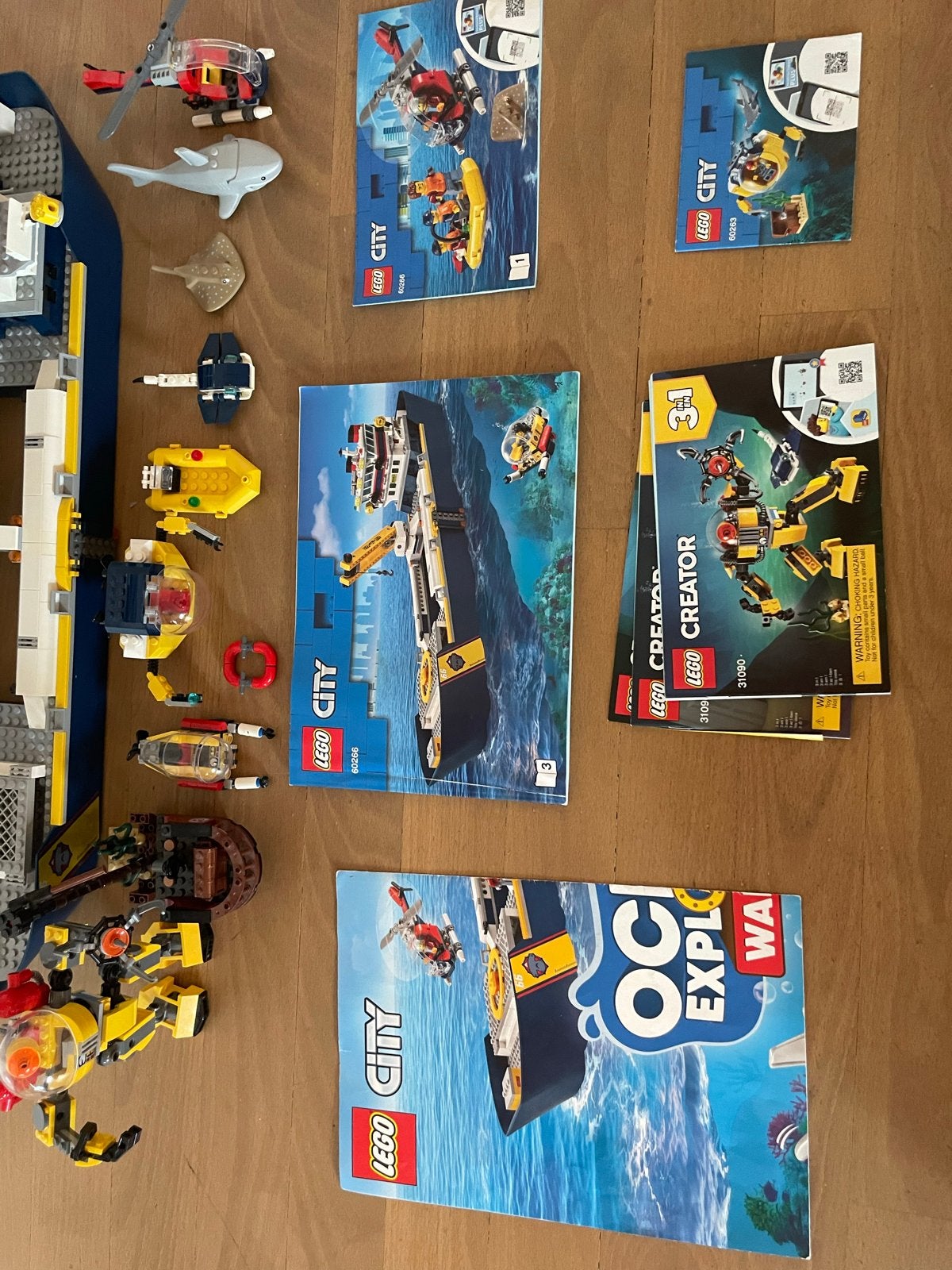 Lego City 60266 Oceaan Onderzoeksschip, Ophalen, City, Lego, Zo goed als nieuw