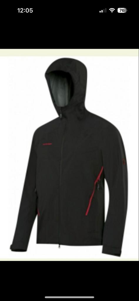 Mammut Ultimate Alpine SO Hooded Jacket GORE WINDSTOPPER XL, Ophalen of Verzenden, Nieuw, Maat 56/58 (XL), Zwart