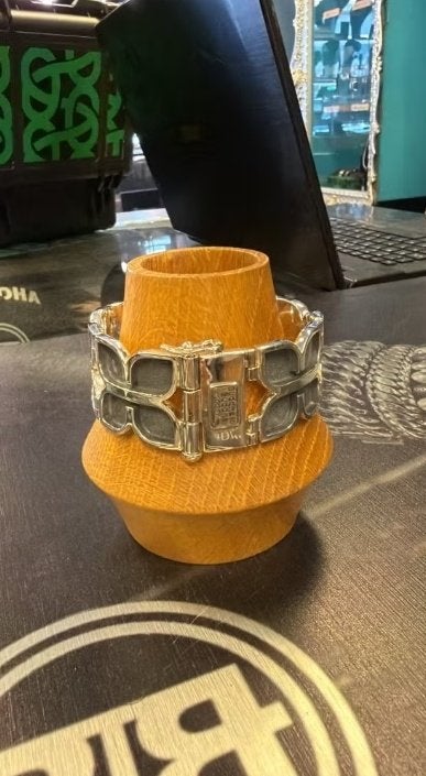 BUDDHA TO BUDDHA ARMBAND TYPE DOUBLE OSIRIS 21 CM € 449,00, Ophalen of Verzenden, Nieuw, Zilver, Zilver