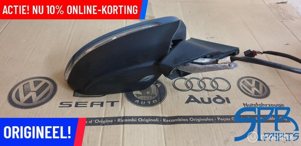 GOLF 7 7.5 RECHTS BUITENSPIEGEL Elektrisch INKLAPBAAR LA5J, Volkswagen, Nieuw, Ophalen of Verzenden, Volkswagen
