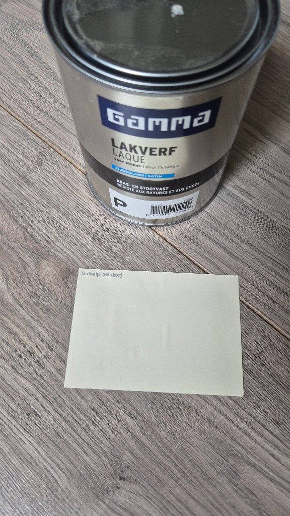 NIEUW Histor schelp zijdeglans lak verf voor binnen, Ophalen, Overige kleuren, Nieuw, Lak