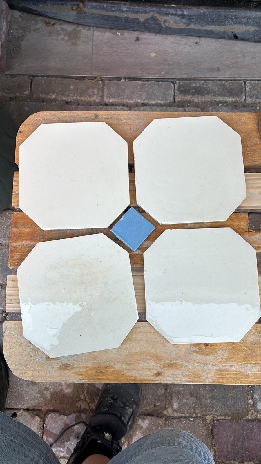 Antieke octagon, Ophalen, Minder dan 50 cm, Zo goed als nieuw, Minder dan 100 cm
