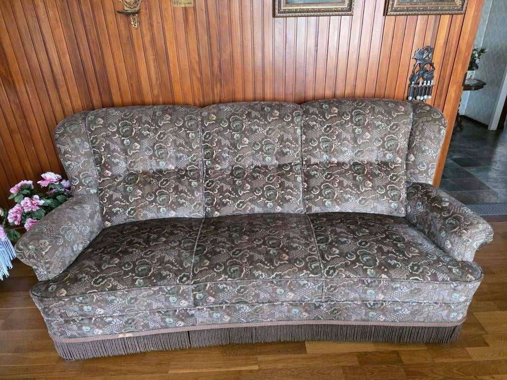 Klassieke vintage retro barok 3-zits bank Keurige staat, Huis en Inrichting, Ophalen, Driepersoons, 75 tot 100 cm, Zo goed als nieuw