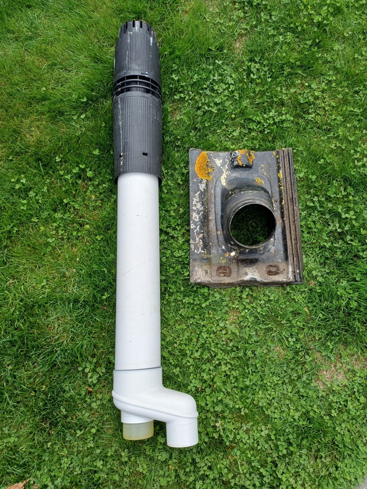 dakdoorvoer voor Hr cv ketel met kunststof dakdoorvoer pan, Ophalen, Minder dan 60 cm, Overige typen, 30 tot 80 cm
