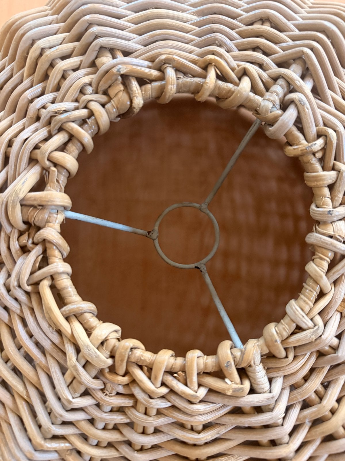 Grote rieten lampenkap 55-30cm - Natuurlijke sfeer - nieuw, Huis en Inrichting, Lampen | Lampenkappen, Nieuw, Hanglamp, Rond, Bruin
