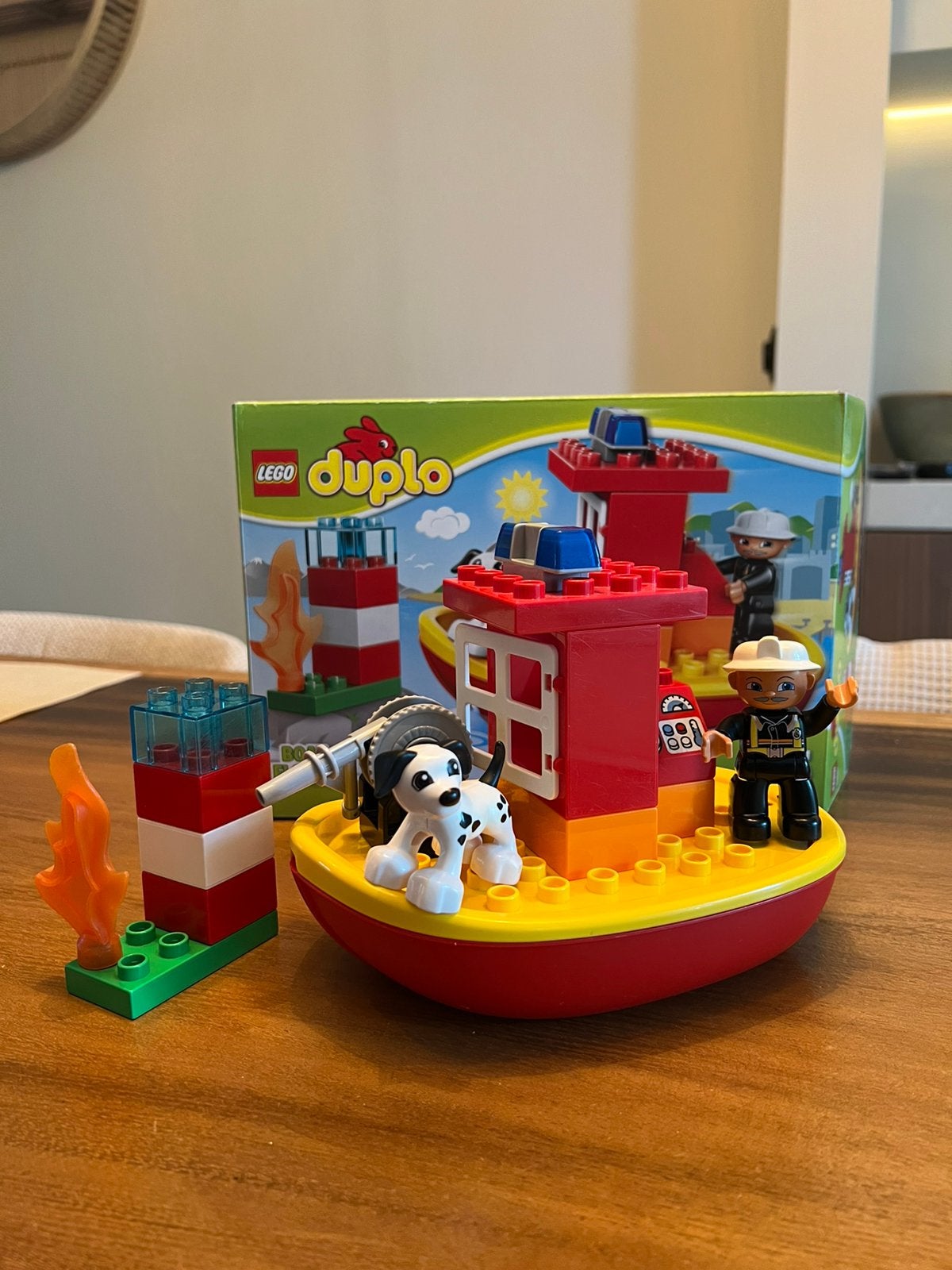 Duplo brandweer boot, Gebruikt, Ophalen of Verzenden, Compleet, Duplo