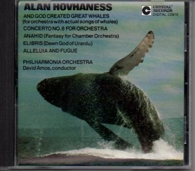 Alan Hovhaness - And God Created Great Whales CD, Cd's en Dvd's, Cd's | Klassiek, Zo goed als nieuw, Orkest of Ballet, Album, Modernisme tot heden