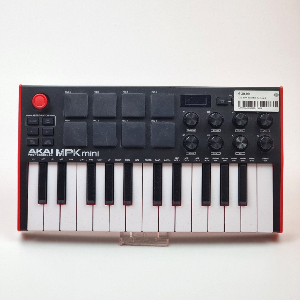 Akai MPK Mini MIDI Keyboard, Akai, Zo goed als nieuw, Support@akai.com, Akai Professional
200 Scenic View Drive
Suite 201
Cumberland, RI 02864
United States
