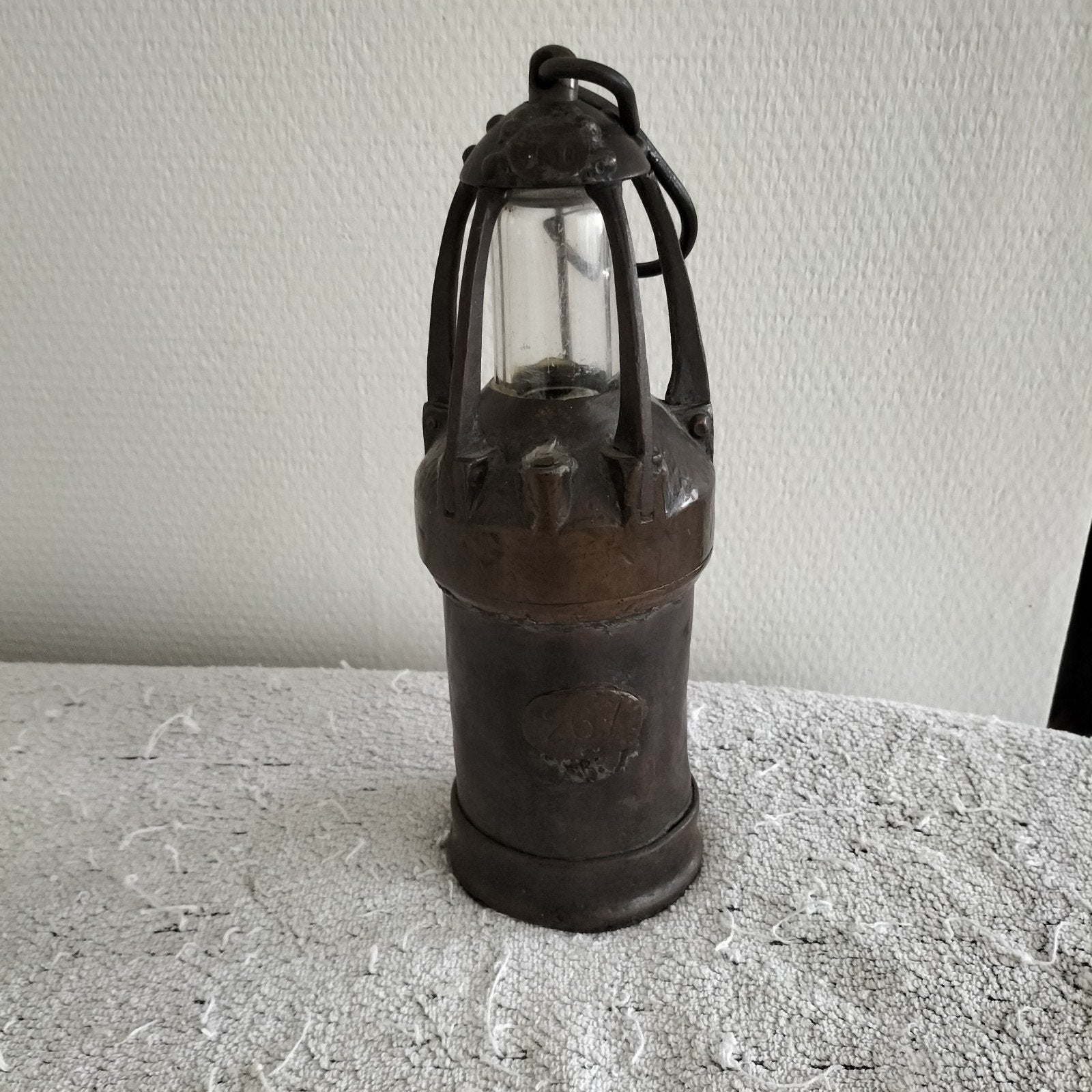 Antieke mijnlamp, Ophalen of Verzenden