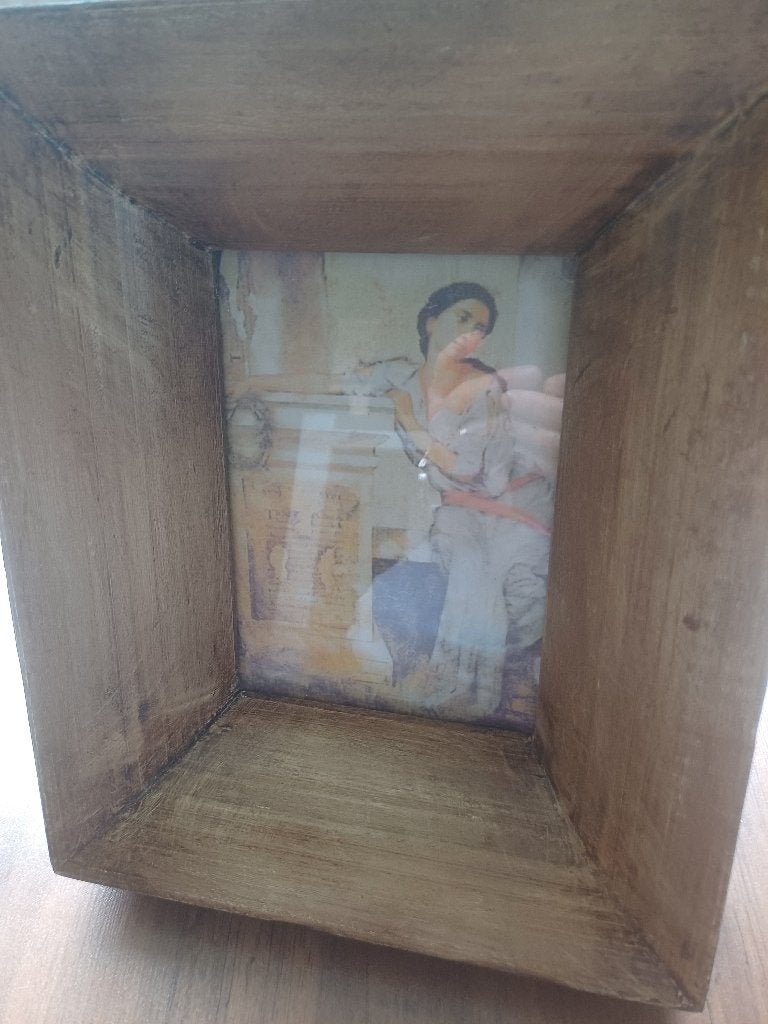 Antieke fotolijst met diepte, Ophalen of Verzenden, Gebruikt
