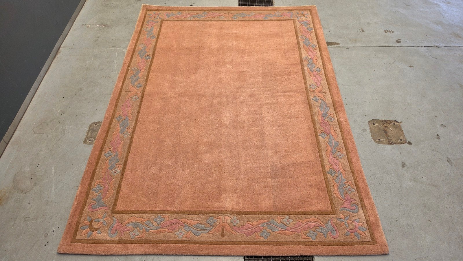 Handgemaakt oosters wol Modern tapijt Soft peach 247x345cm, 200 cm of meer, Www.hypepopup.nl, Ophalen of Verzenden, Zo goed als nieuw