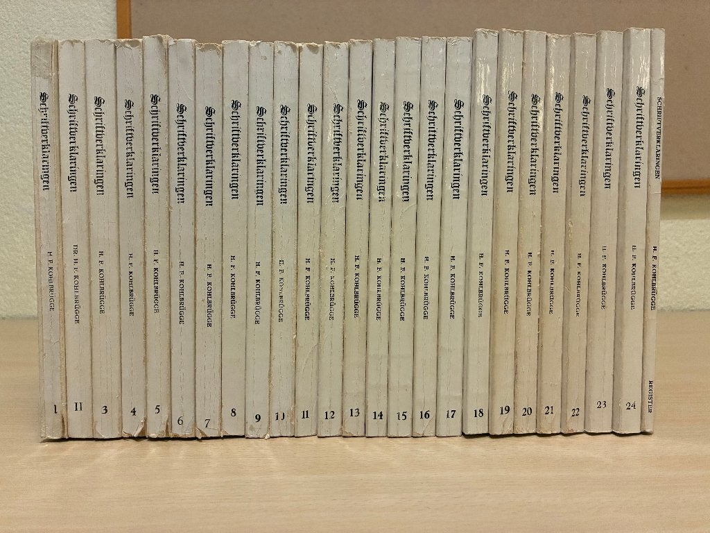 Kohlbrugge - Schriftverklaringen (24 delen + register), Boeken, Godsdienst en Theologie, Gelezen, Christendom | Protestants, Ophalen of Verzenden