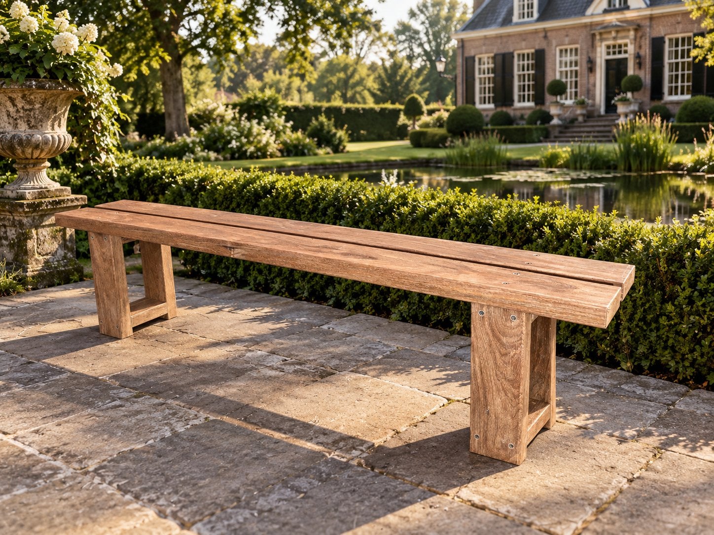Cumaru Houten Tuinbank - 180x27x43 cm, Ophalen, Nieuw, Hout