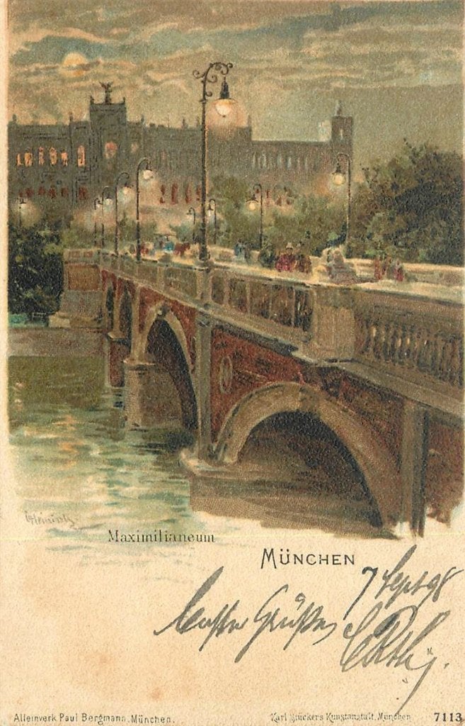 379-017-009 Munchen Maximilianeum, Verzamelen, Ophalen of Verzenden, Voor 1920, Duitsland