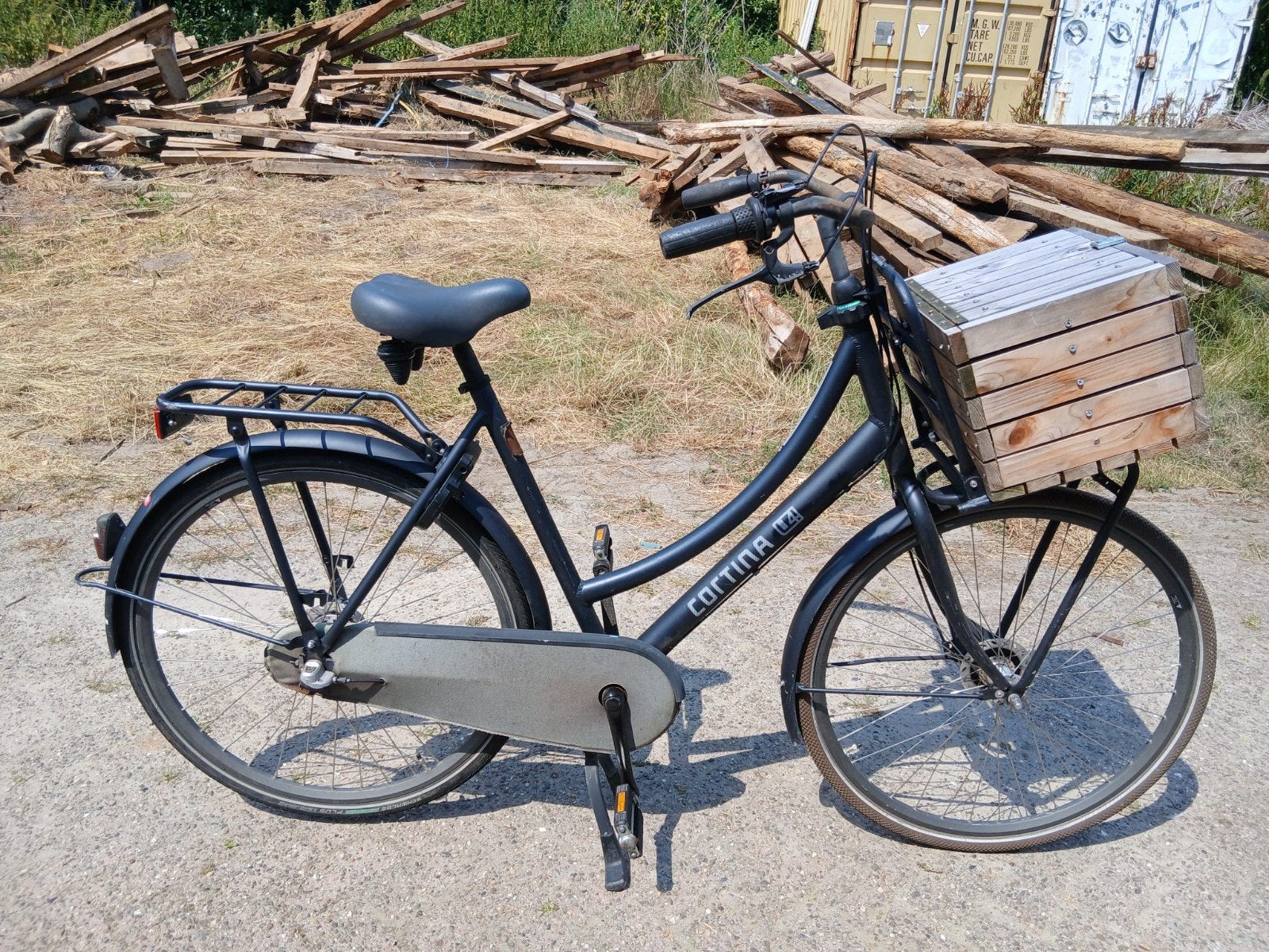 Cortina U4 Transportfiets - Damesfiets met voordrager, Overige merken, Terugtraprem, Gebruikt, Versnellingen