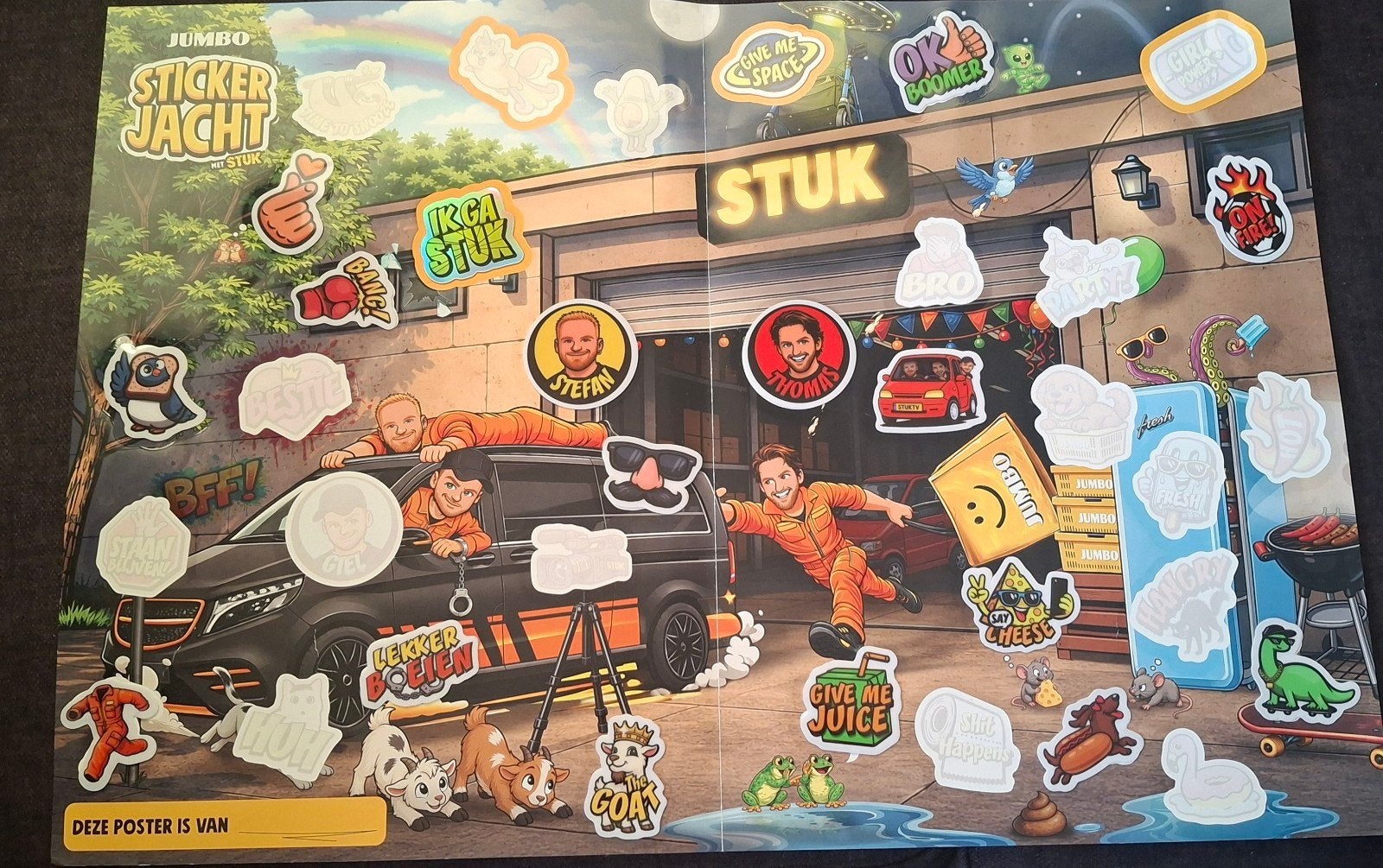 Jumbo x StukTV stickers., Ophalen of Verzenden